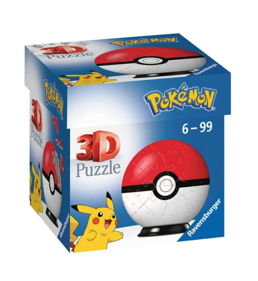 Ravensburger: Pokémon 3D Pokéball Jigsaw Puzzle - Classic Edition (54 Pieces)