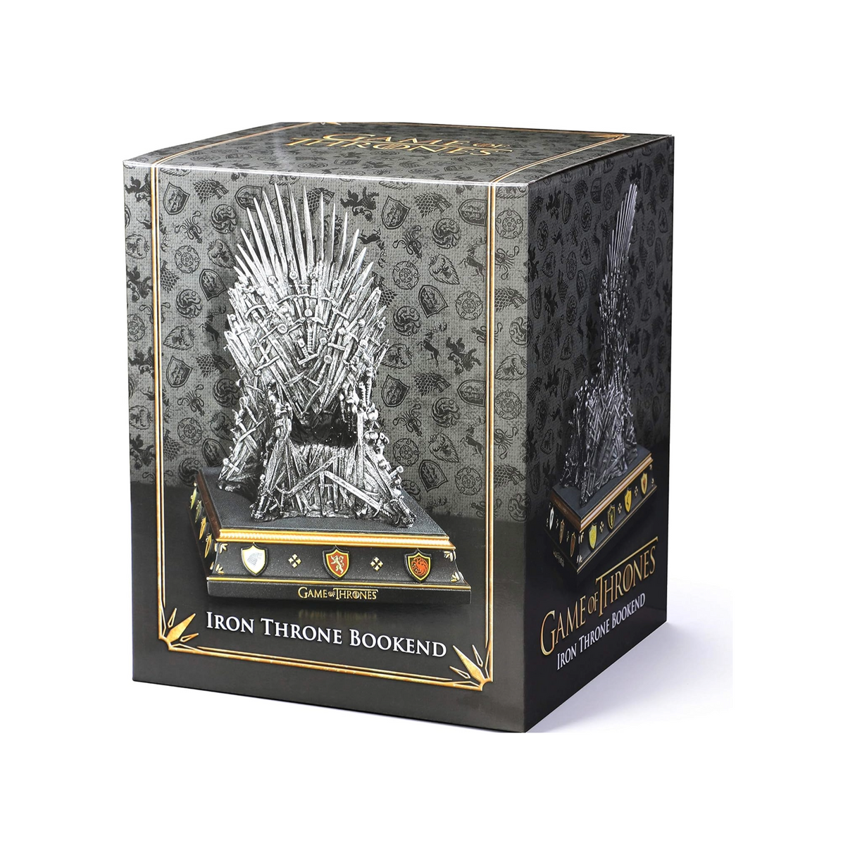 The Noble Collection Game Of Thrones Iron Throne Bookend - 7.5in (28cm) Hand Painted Bookend Stand