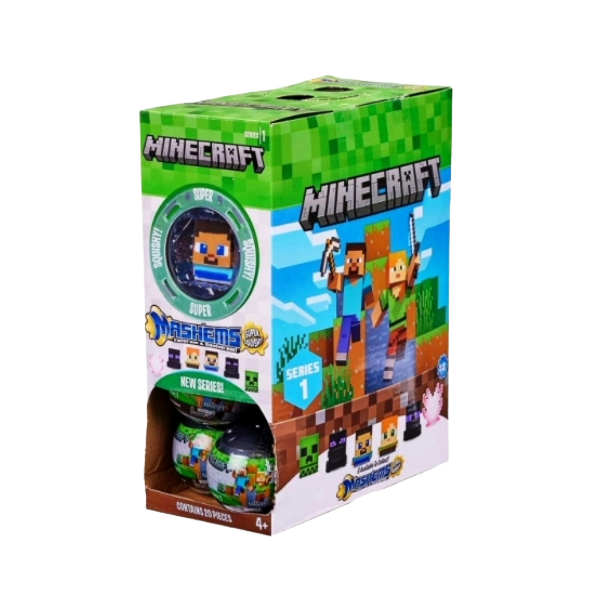 Mash'ems Minecraft Collectable Squishy Characters Minecraft Toys Minecraft  Boys Collectibles