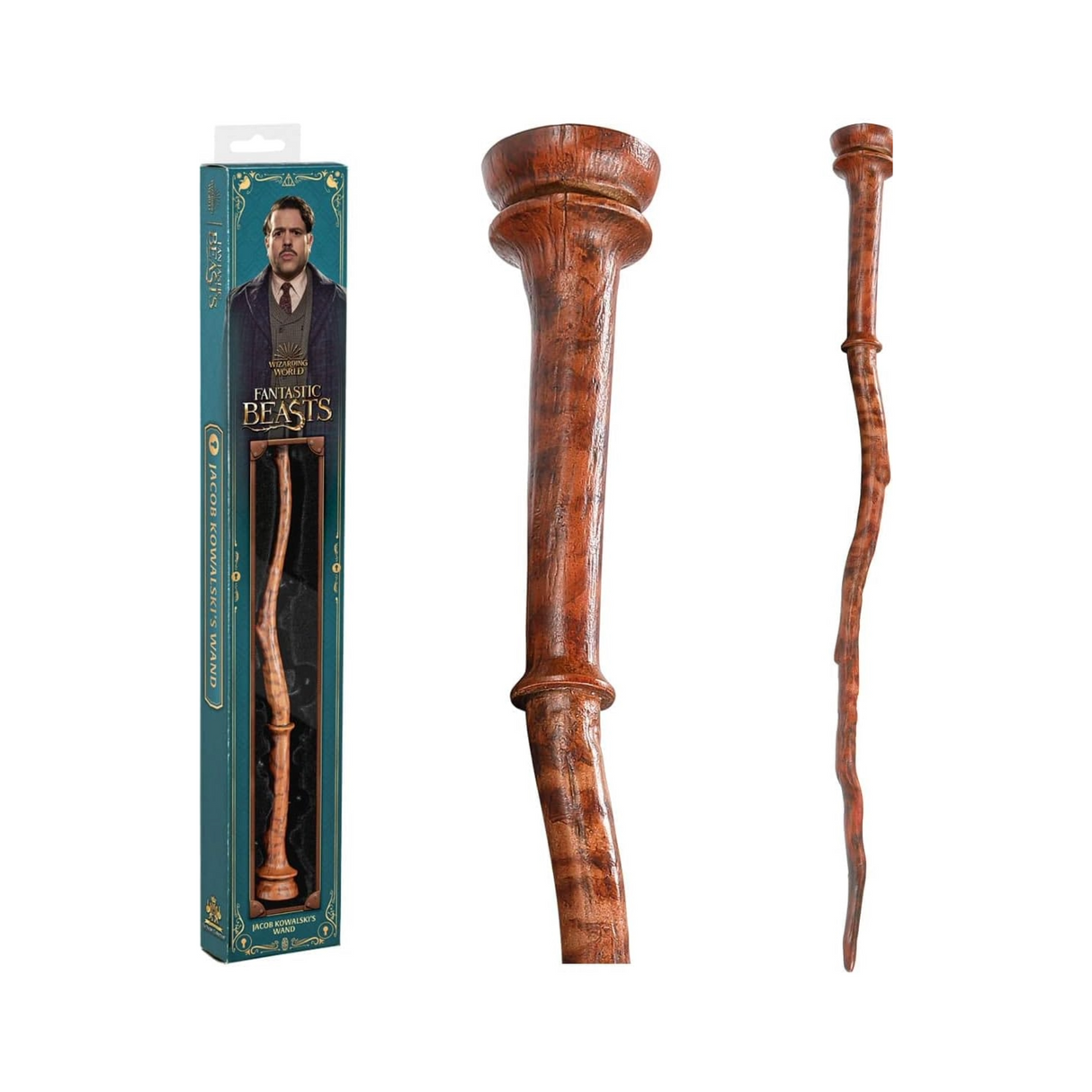 The Noble Collection Fantastic Beasts: Jacob Kowalski Wand in Window Box-14 inch