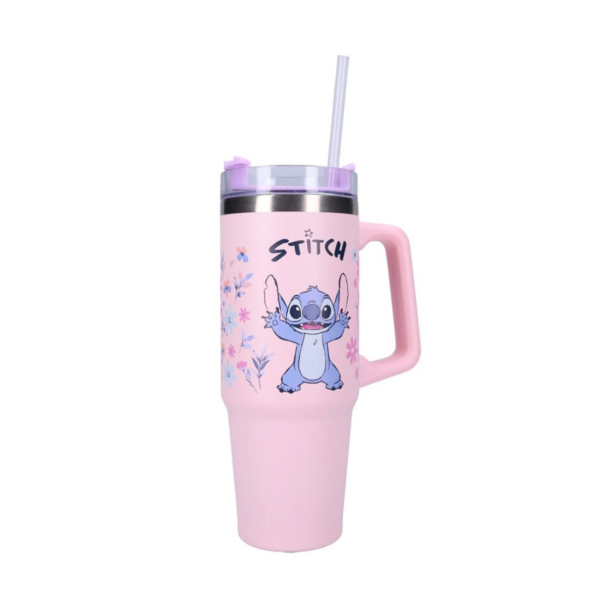 Disney's Lilo & Stitch: 'Bottled Bliss' Pink Stainless Steel Water Bottle (900 ml)