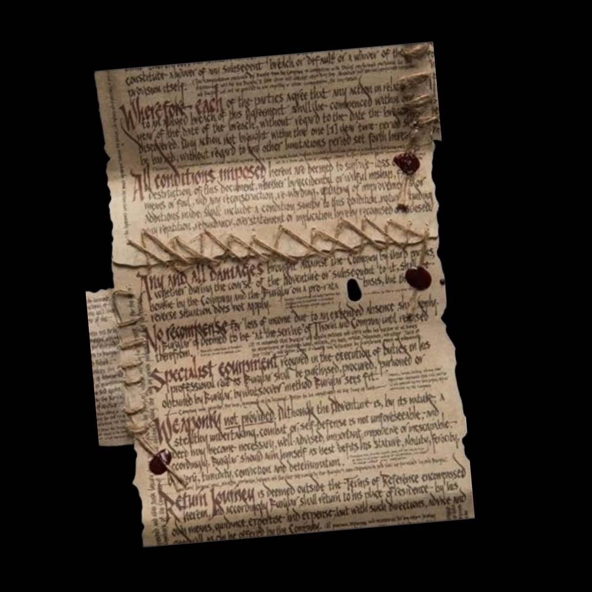 The Hobbit: The Burglar Contract of Bilbo Baggins – Mini Replica