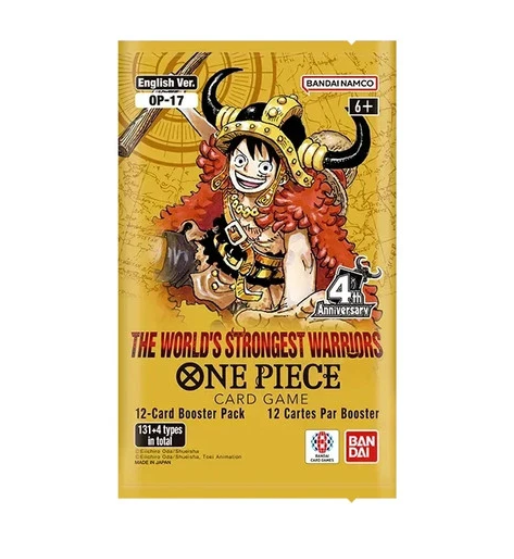 1 x One Piece OP17 The Worlds Strongest Warriors Booster Pack SEALED ENG