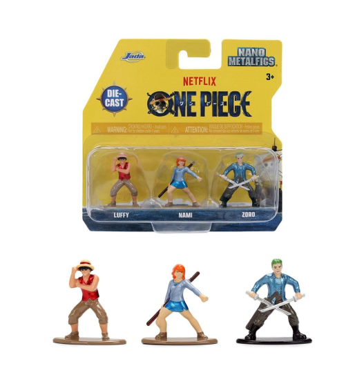 One Piece: Nano Metalfigs Die-Cast Mini Figures (3-Pack)