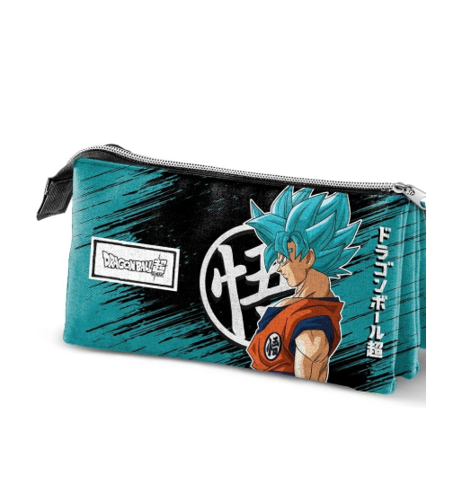 Dragon Ball Triple Pencil Case Saiyajin Blue