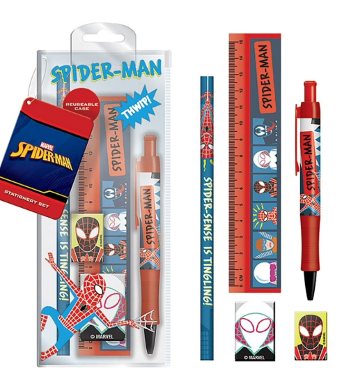 Spider-Man Stationery Set Sketch- 5 piece
