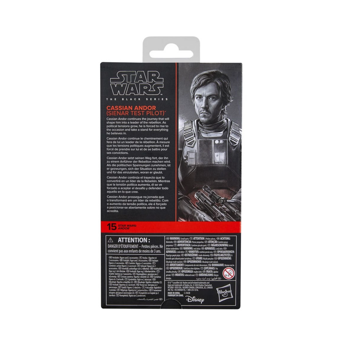 Star Wars: Andor - The Black Series Cassian Andor (Sienar Test Pilot) Action Figure (15 cm)