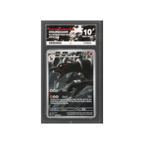 2024 Houndoom – Illustration Rare (066/064) – ACE GEM MINT 10 Still Wrapped