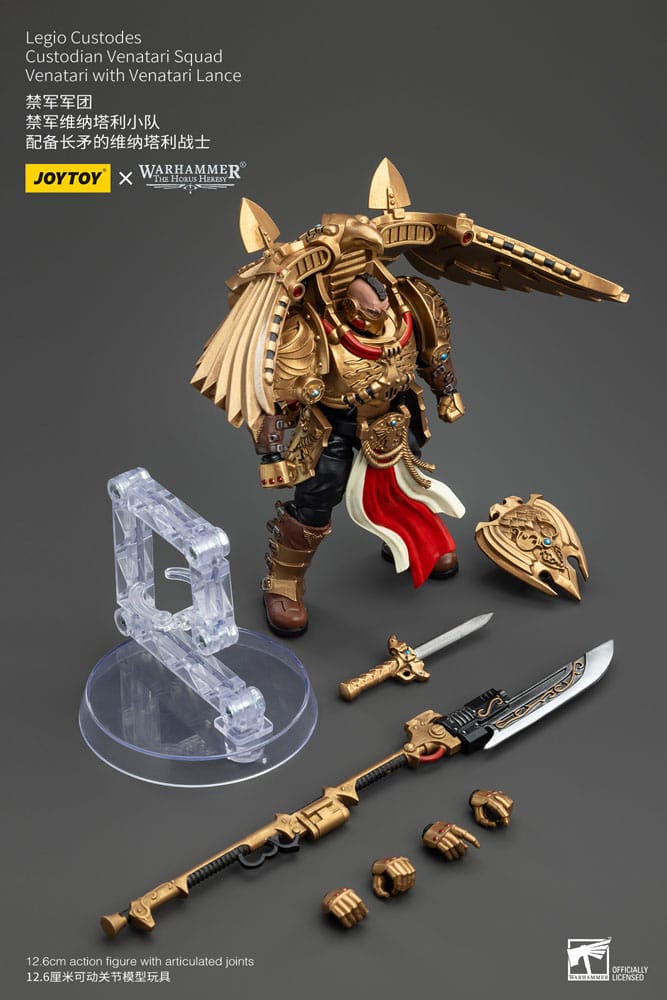 Warhammer The Horus Heresy Action Figure 1/18 Legio Custodes Custodian Venatari Squad Venatari with Venatari Lance