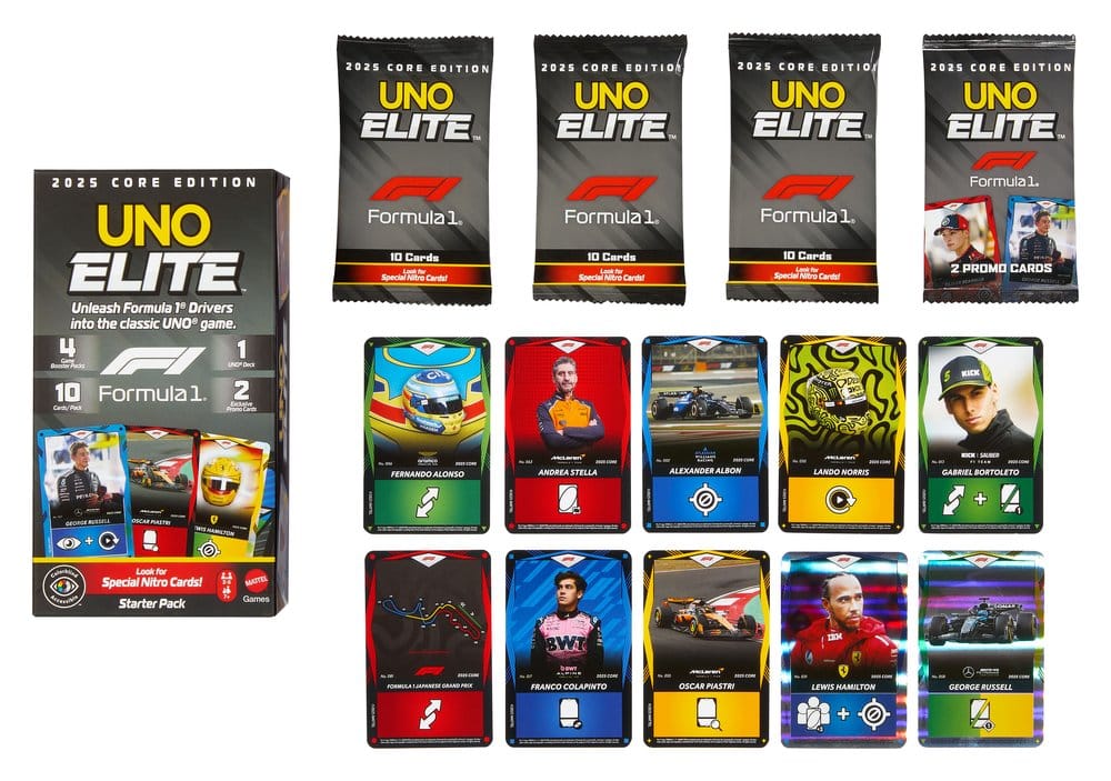 Formula 1 UNO Card Game: Elite F1 Starter Set