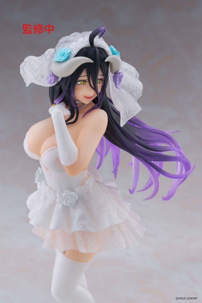 Overlord Coreful PVC Statue: Albedo (Wedding Version) - 18cm (Minor Damage To Box)